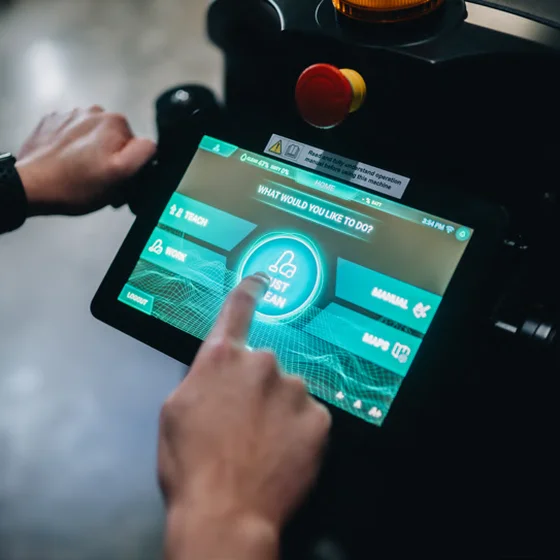 robot per la pulizia professionale.